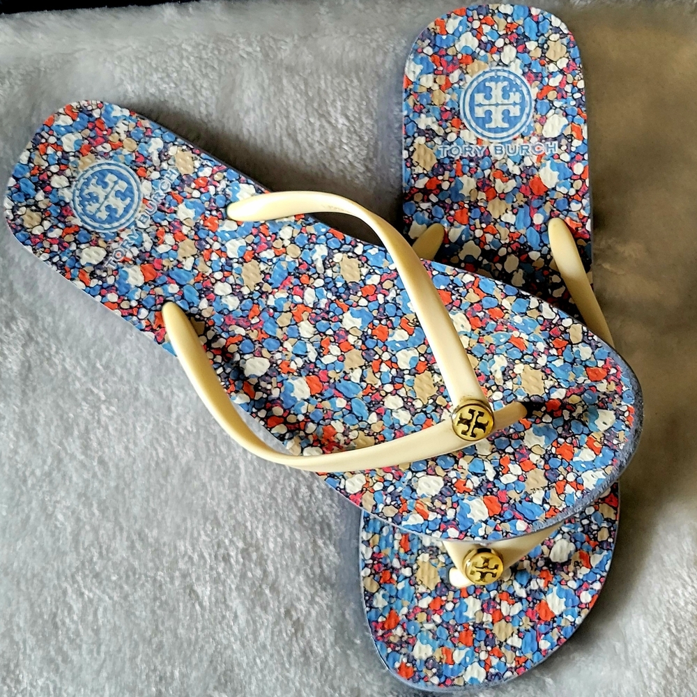 Tory Burch Colorful Flip Flops